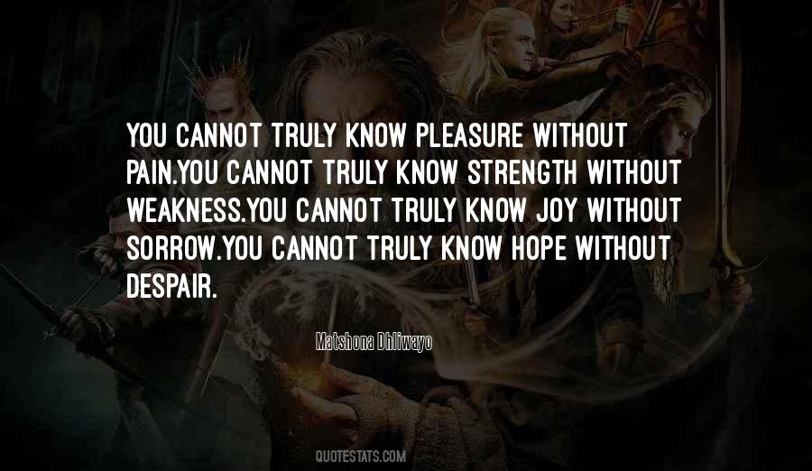 Pain Is Weakness Quotes #1652955