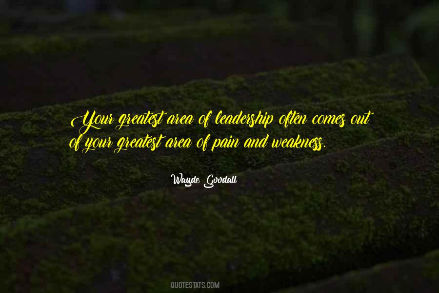 Pain Is Weakness Quotes #823922