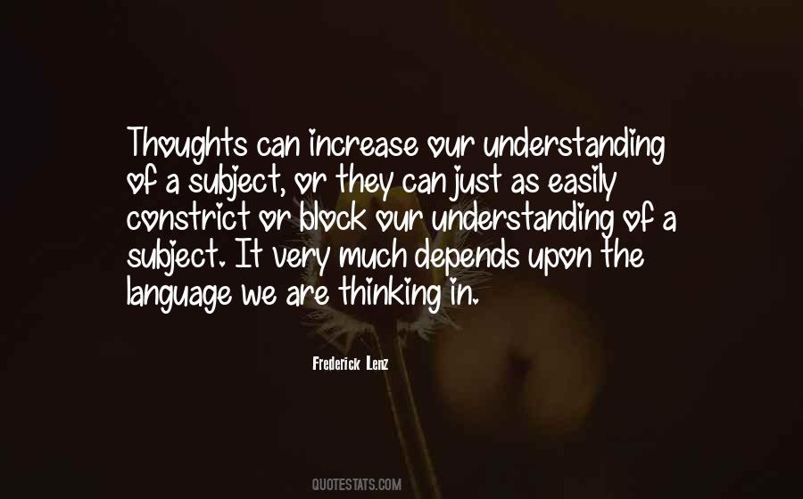 Language Understanding Quotes #1686711