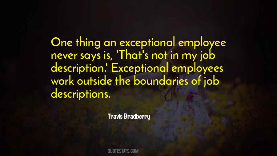 Exceptional Work Quotes #411510
