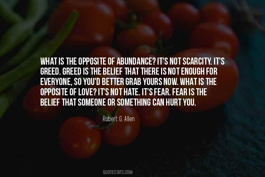 Fear And Scarcity Quotes #1284106