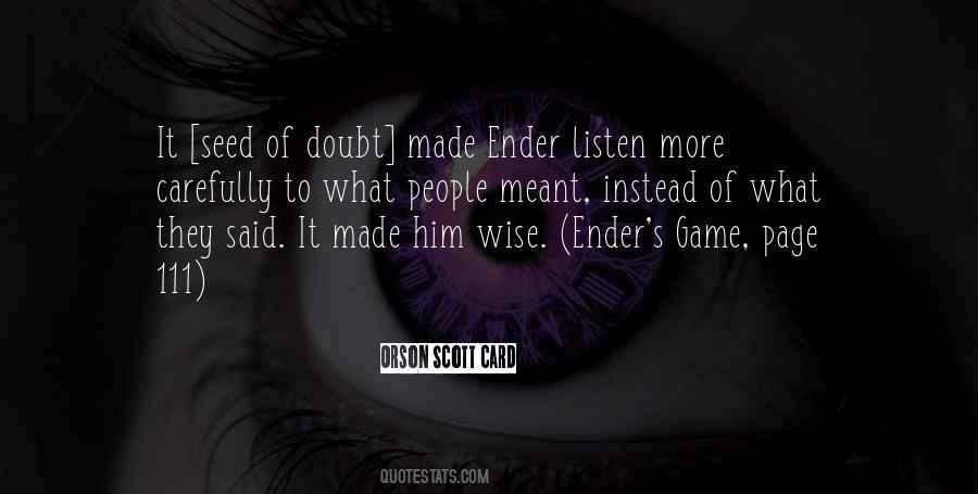 Ender S Game Quotes #86964