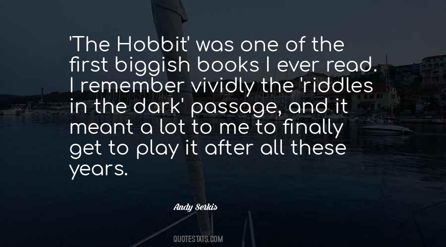 Serkis Hobbit Quotes #1038895