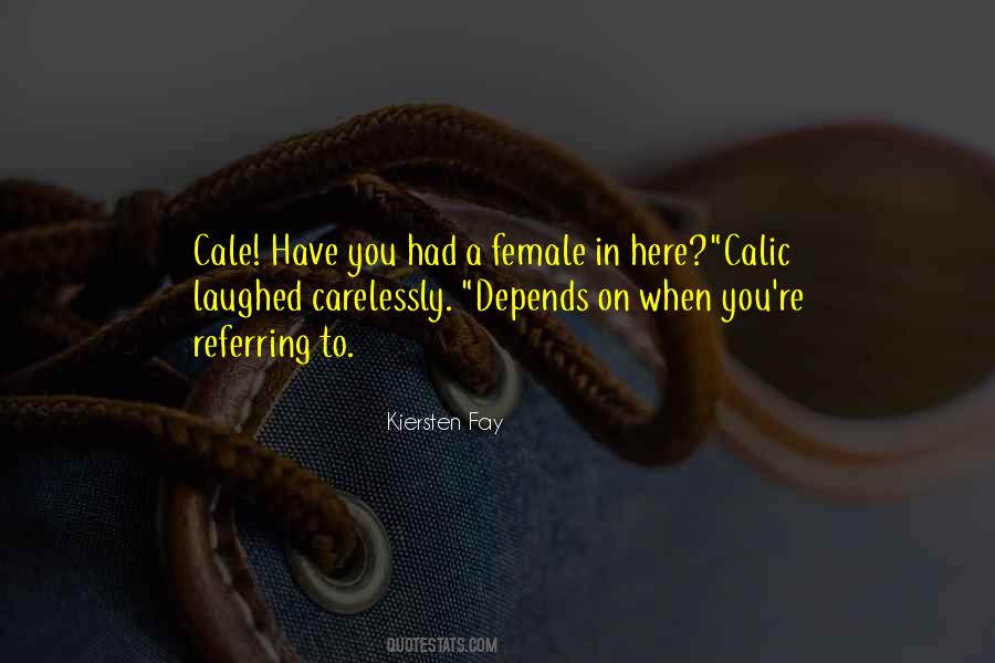 Female Fiction Quotes #1212547