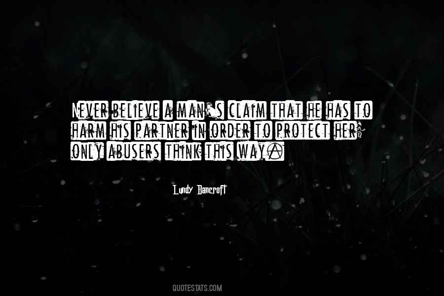 Lundy Bancroft Why Does He Do That Quotes #333331