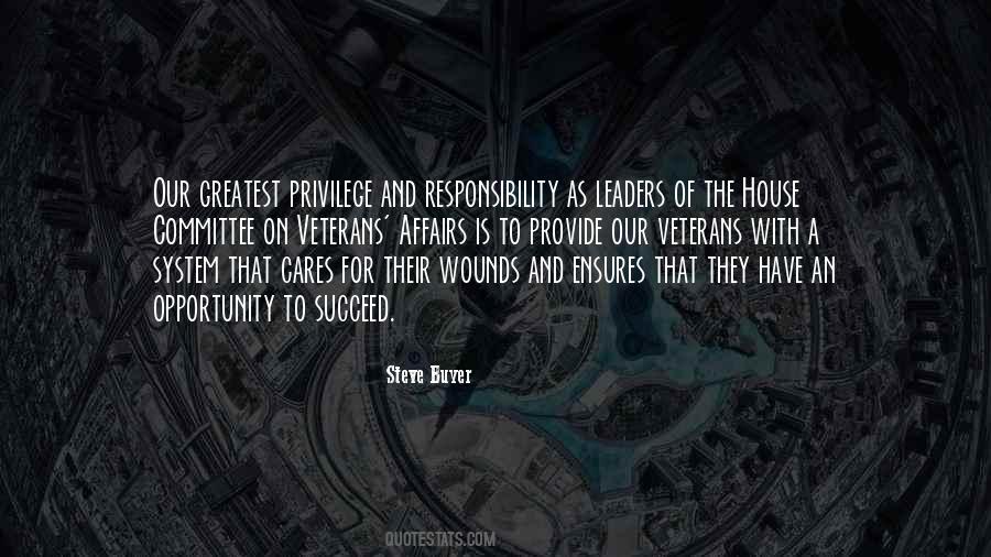 Opportunity And Responsibility Quotes #295298