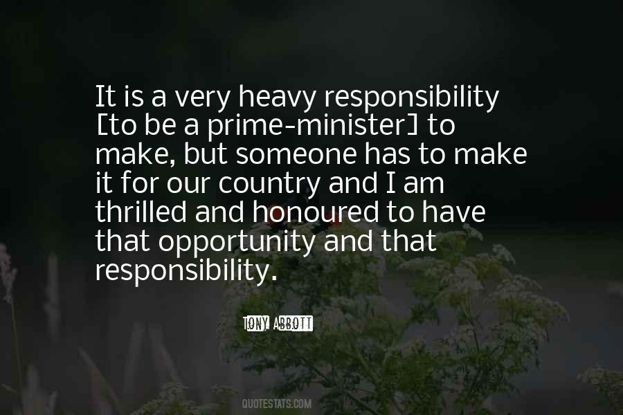 Opportunity And Responsibility Quotes #333964