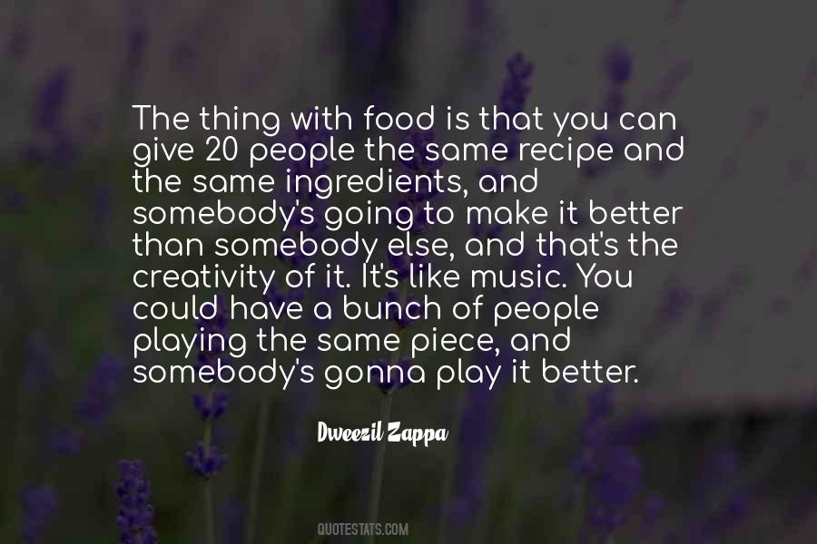 Food Recipe Quotes #1112998