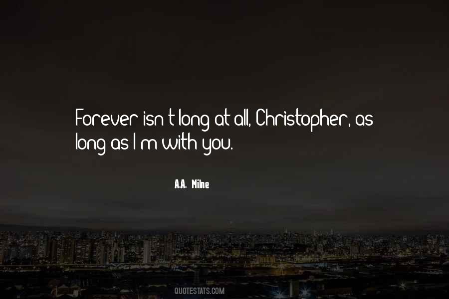 How Long Is Forever Quotes #10319