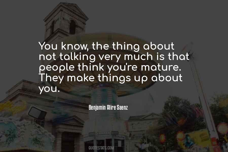 You Think You Know People Quotes #46569