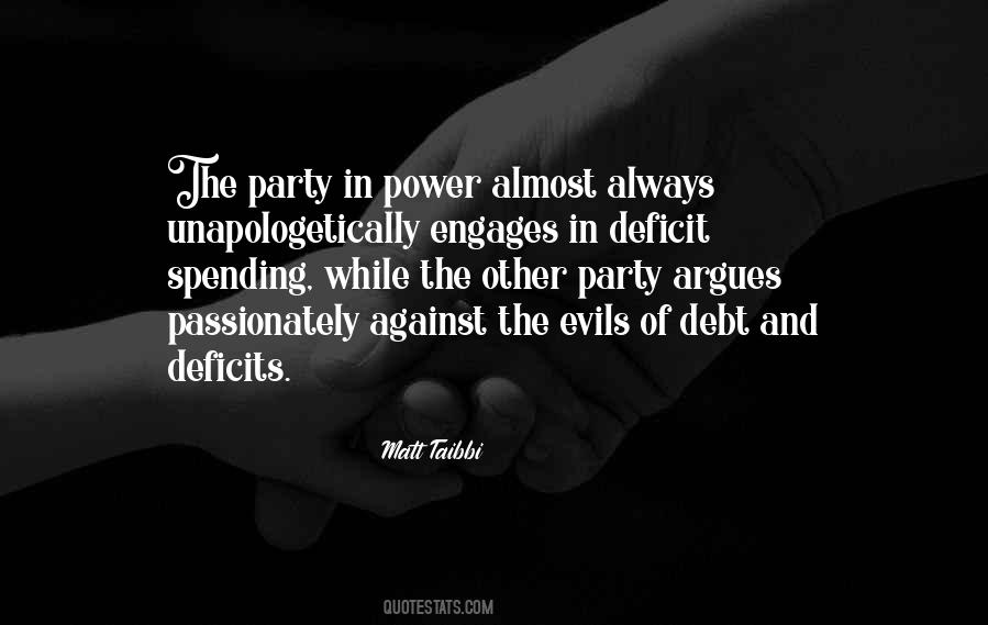Evils Of Power Quotes #262595