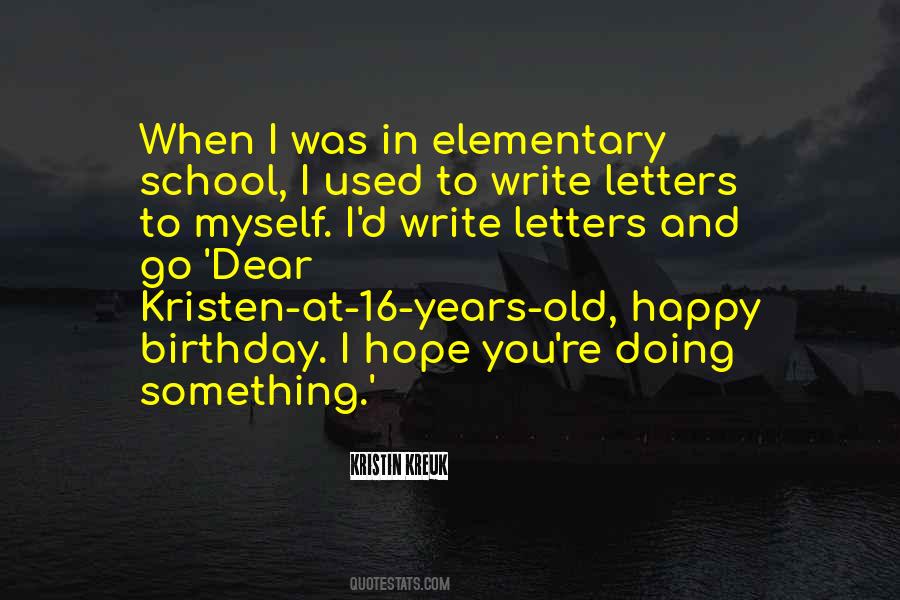 Birthday Letters Quotes #524078