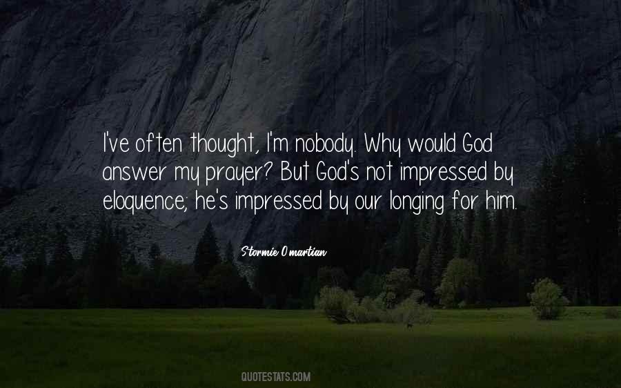 God S Answers Quotes #1326799