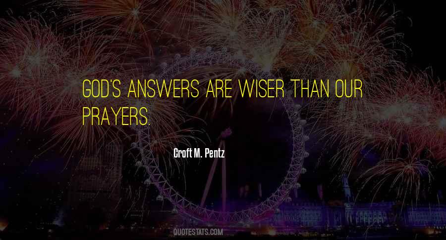 God S Answers Quotes #135350