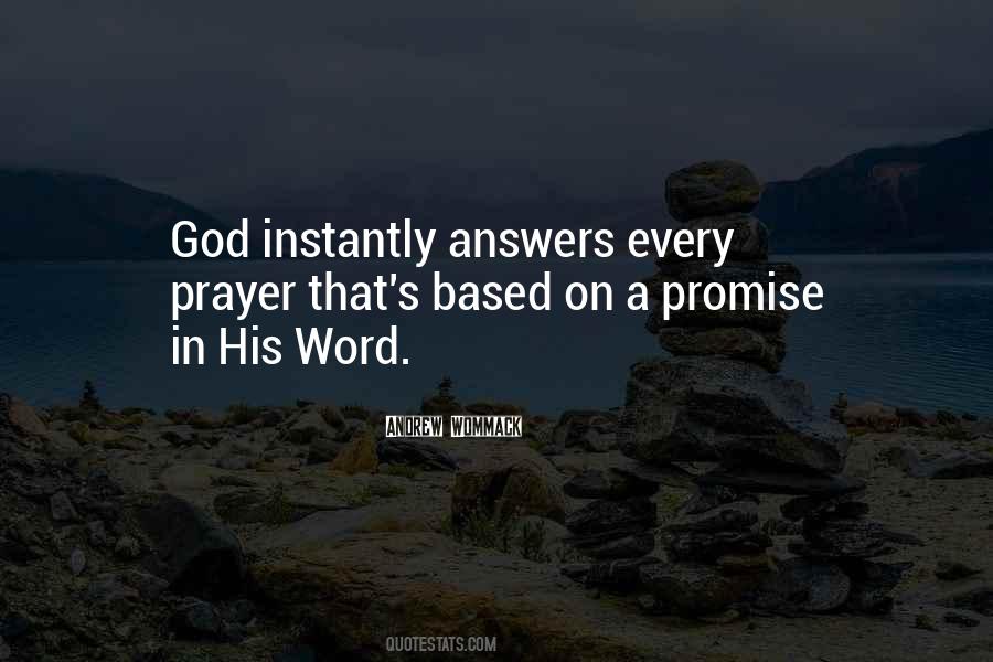 God S Answers Quotes #1643159