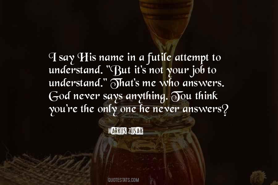 God S Answers Quotes #842367