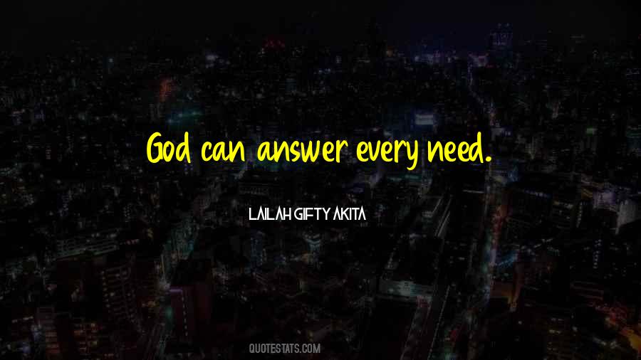 God S Answers Quotes #891538