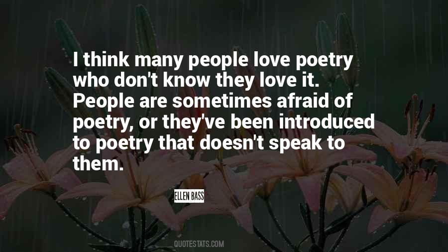 Poetry Of Love Quotes #5166