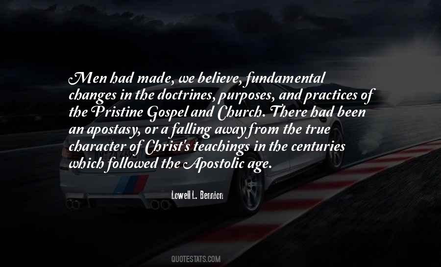 Falling Away Of The Church Quotes #1100005