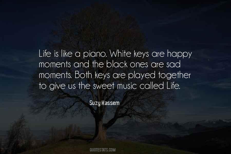 Black And White Piano Keys Quotes #1633399