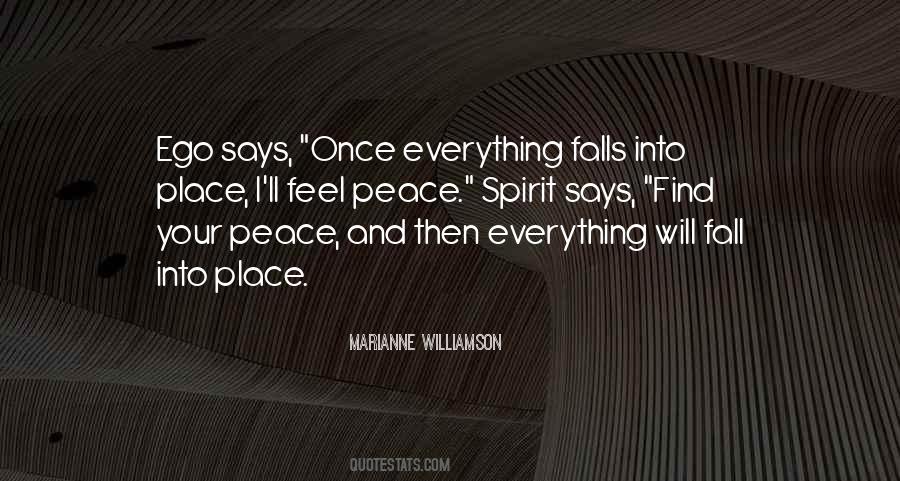 Everything Will Fall In Place Quotes #211659