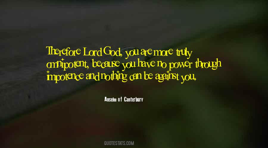 Omnipotence Of God Quotes #824125