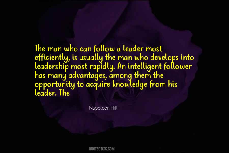 Intelligent Leadership Quotes #50490