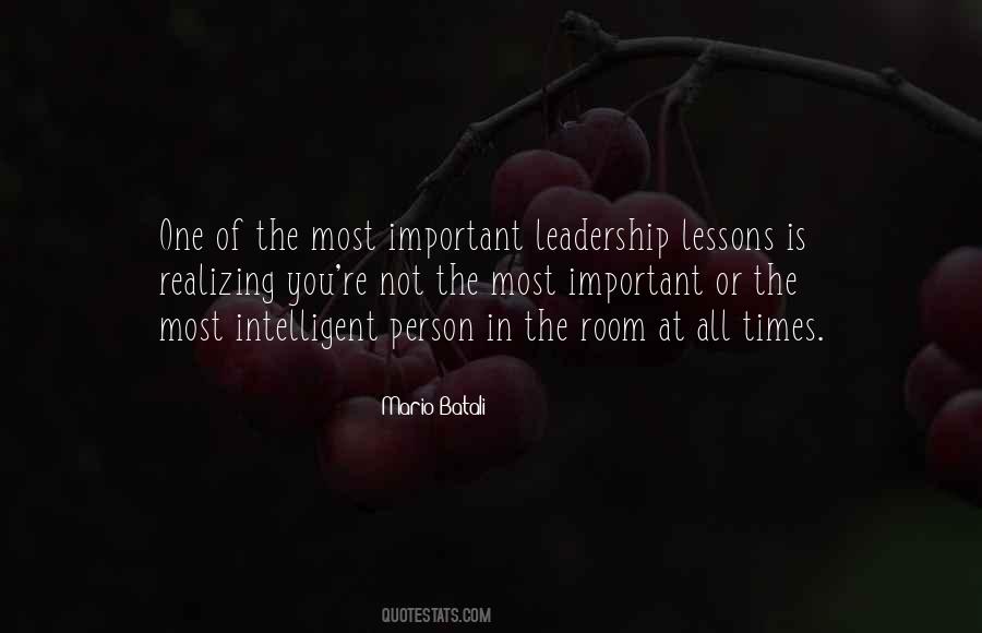 Intelligent Leadership Quotes #737153