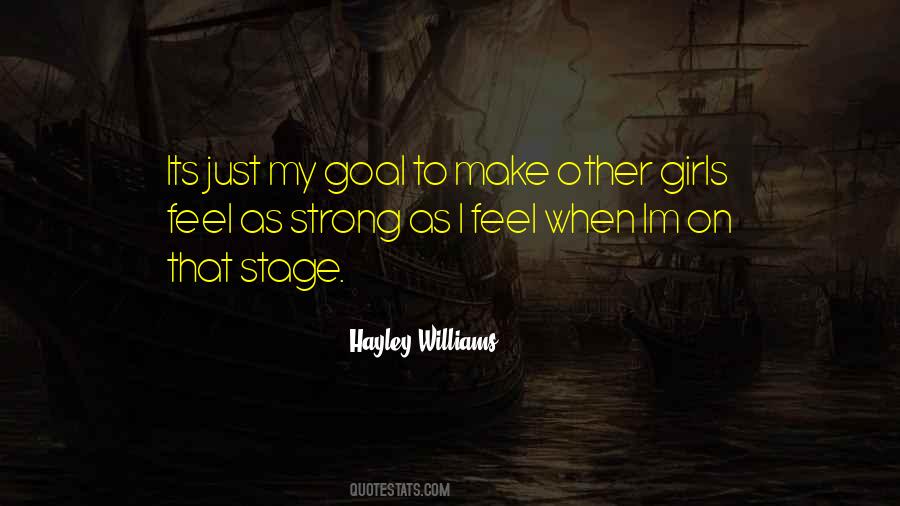 Strong Goal Quotes #1189156