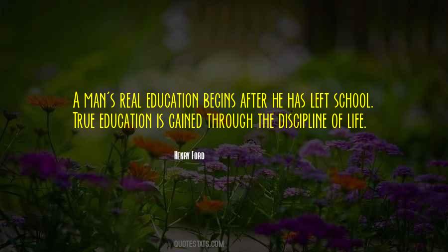 Education Discipline Quotes #1405095