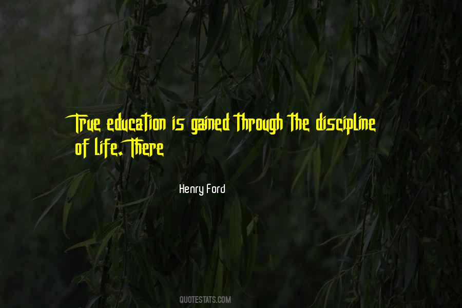 Education Discipline Quotes #242953