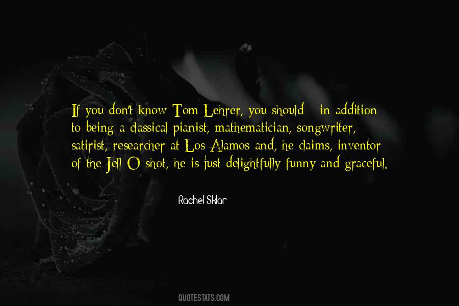 T Lehrer Quotes #300332