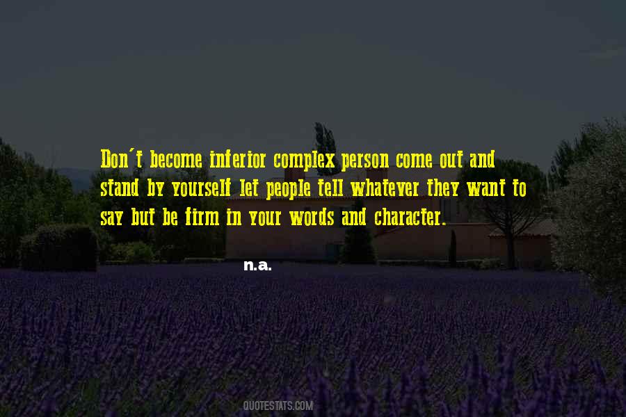 Inferior People Quotes #326808