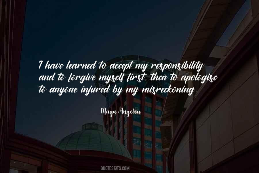 My Responsibility Quotes #1080647