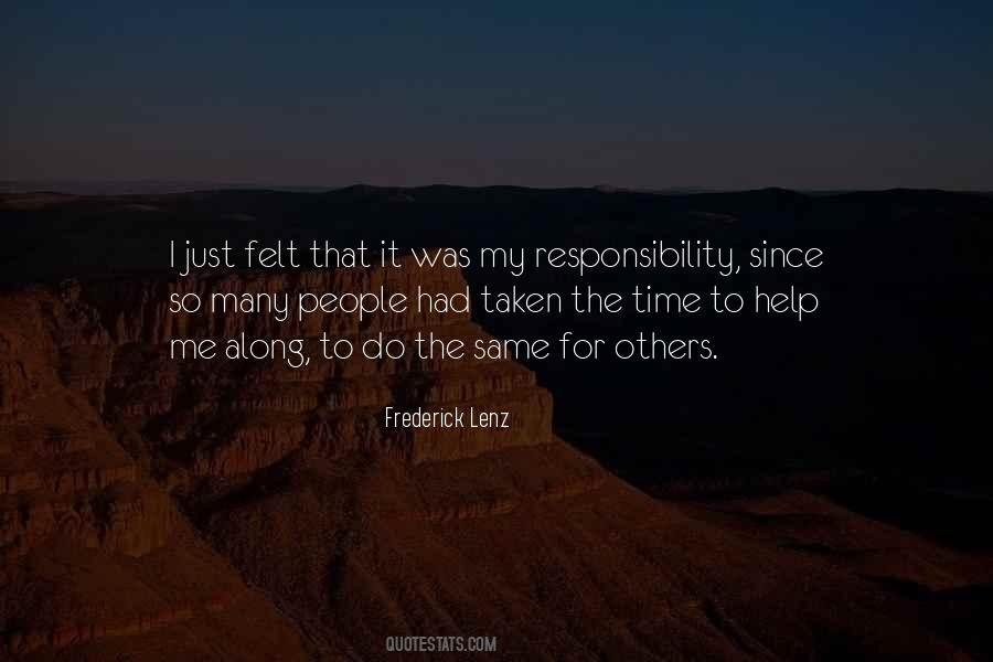 My Responsibility Quotes #1295863