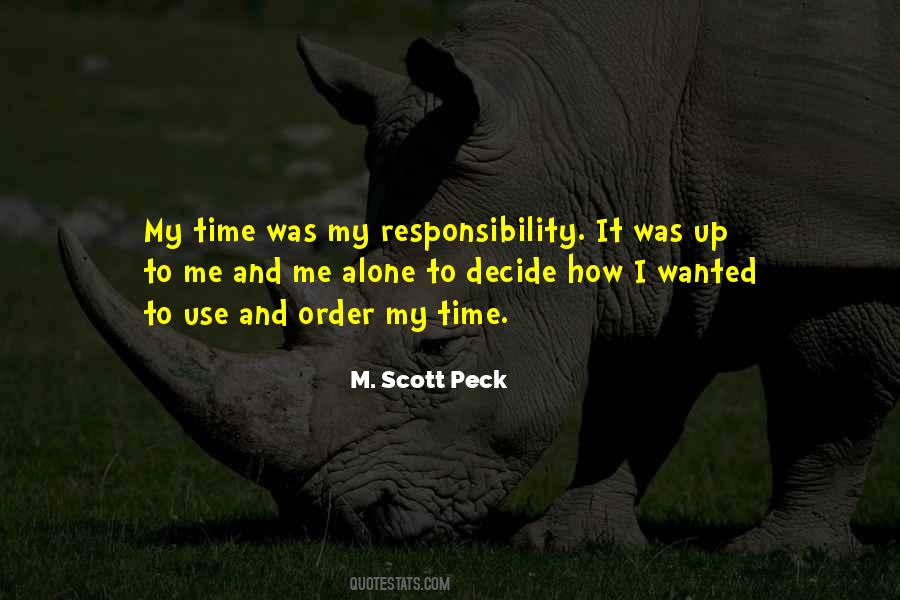 My Responsibility Quotes #50208