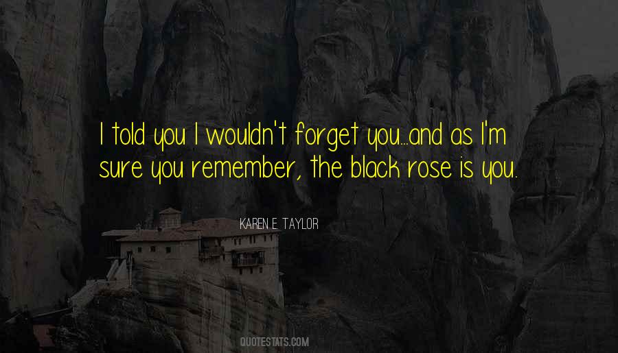 Black Rose Quotes #166686