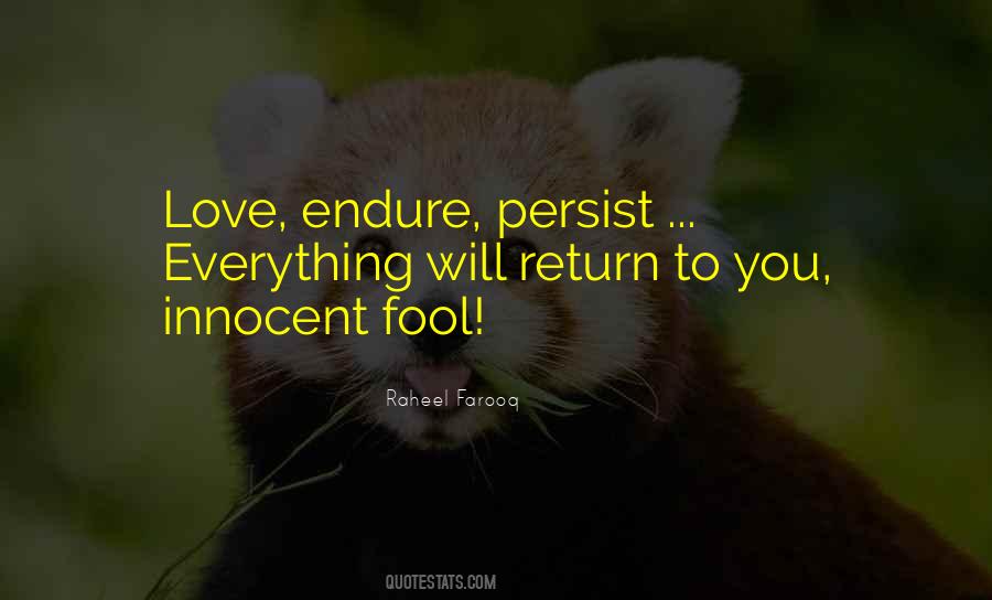 Love Endure Quotes #1495058