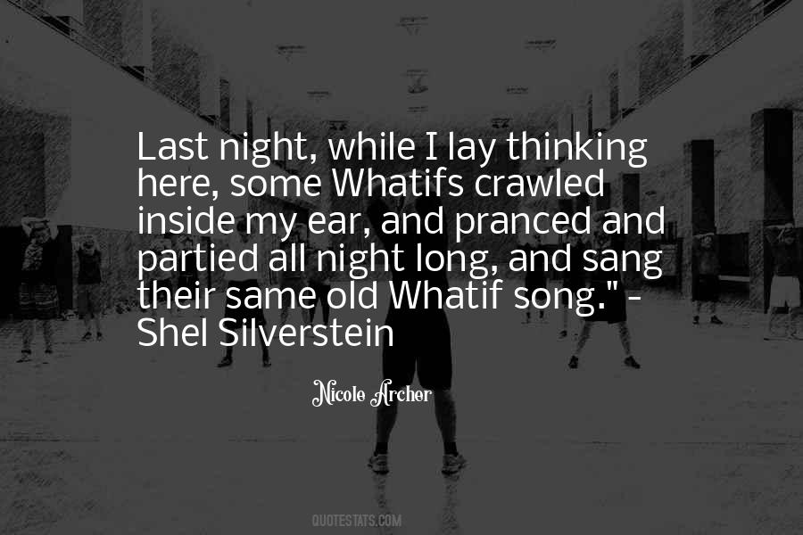 Partied All Night Quotes #80697