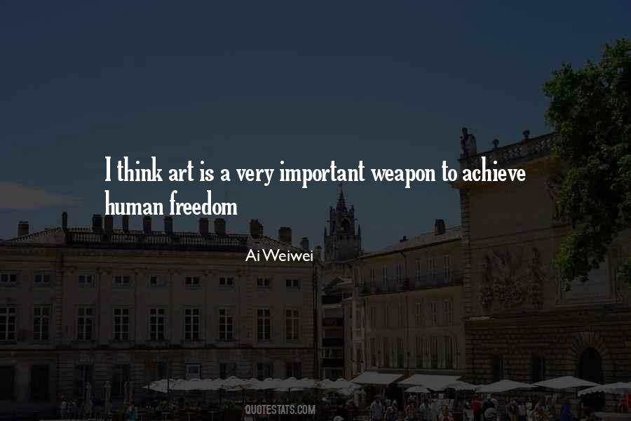 Human Freedom Quotes #59628