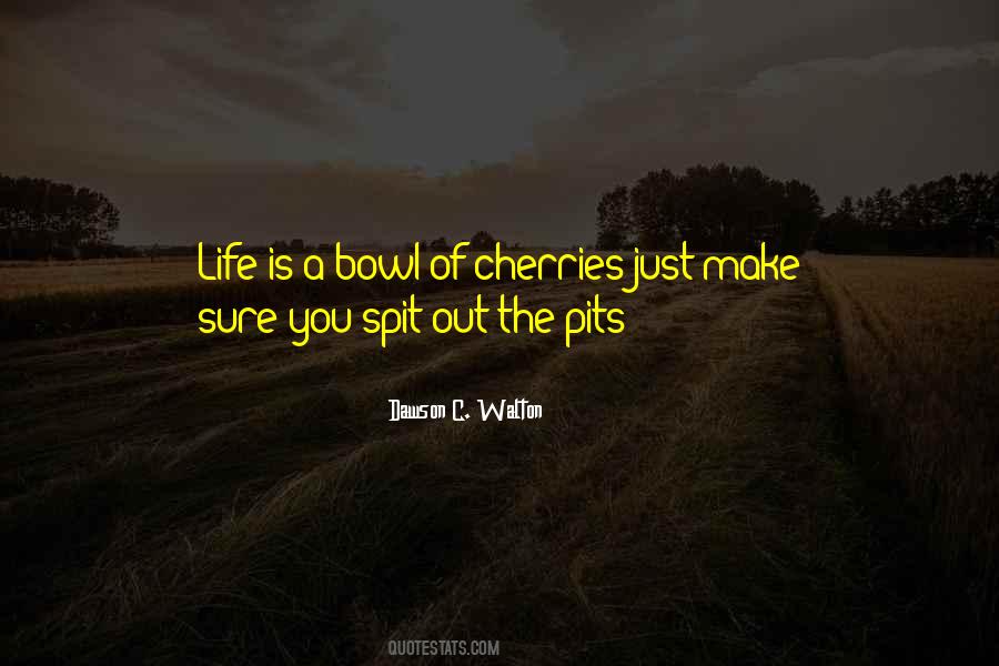 Life Is A Bowl Of Cherries Quotes #1226831