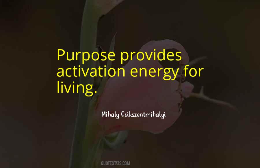 Purpose Energy Quotes #1398717