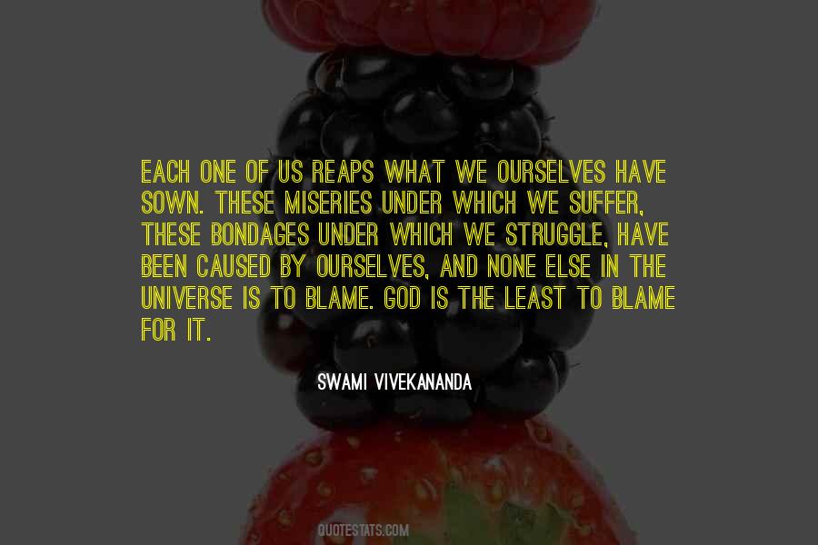 Blame Ourselves Quotes #225846