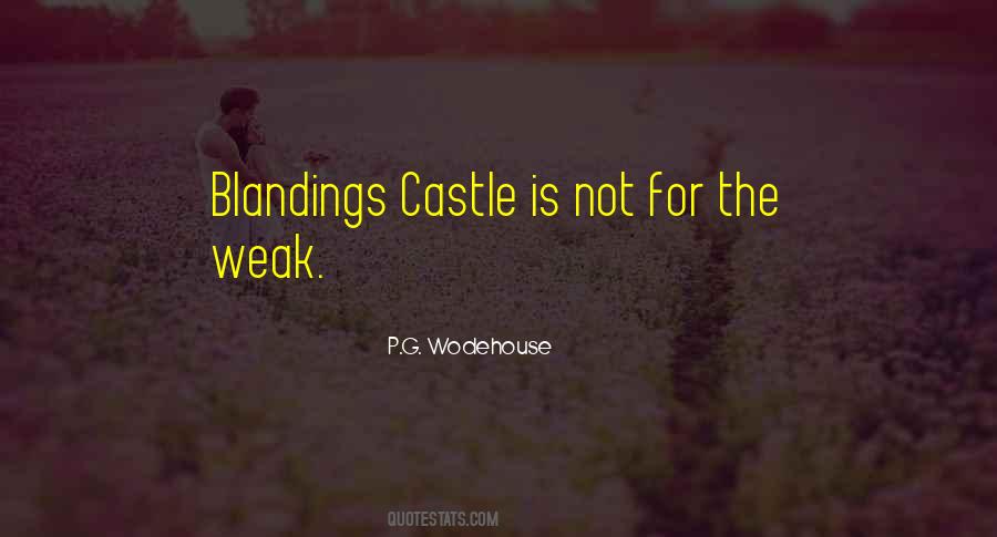 Blandings Castle Quotes #1694585