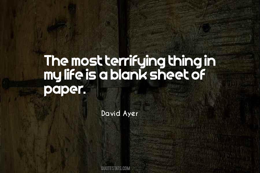Blank Sheet Of Paper Quotes #588772