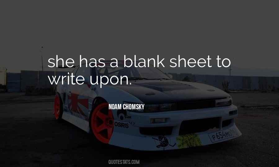 Blank Sheet Quotes #613469