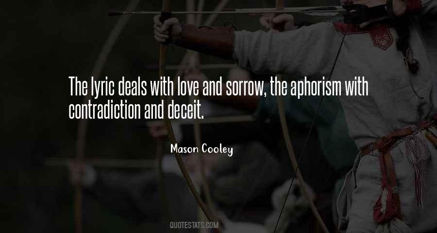 Sorrow And Love Quotes #681284
