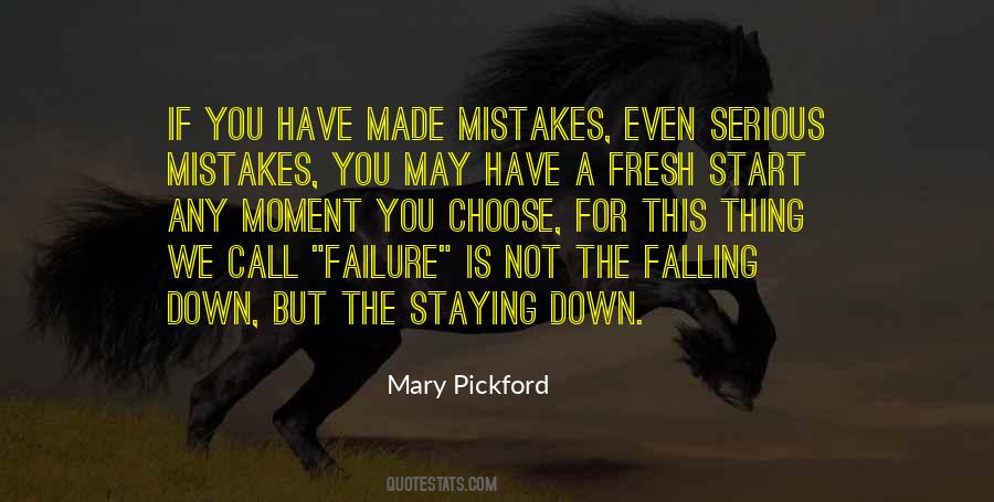 Serious Mistakes Quotes #816648