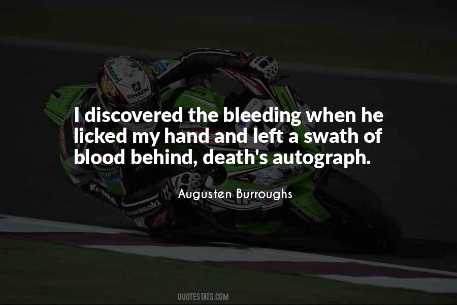 Bleeding Blood Quotes #663613