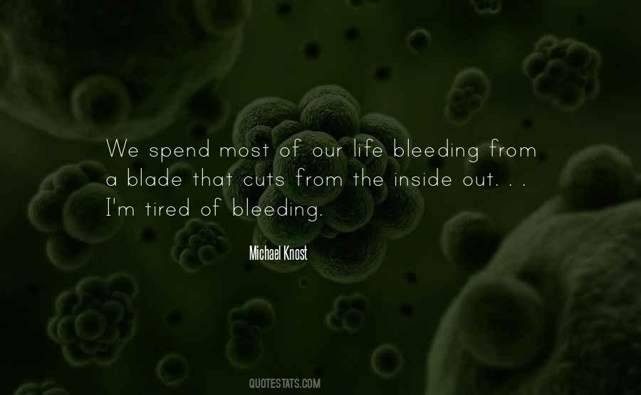 Bleeding Inside Quotes #733577